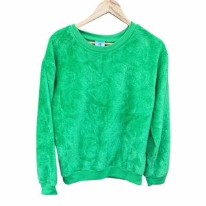 The Grinch Green Women's Fuzzy Sweater size Medium 7/8